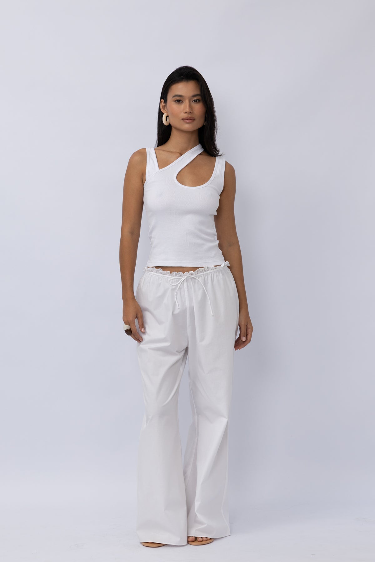 Geo Singlet | White
