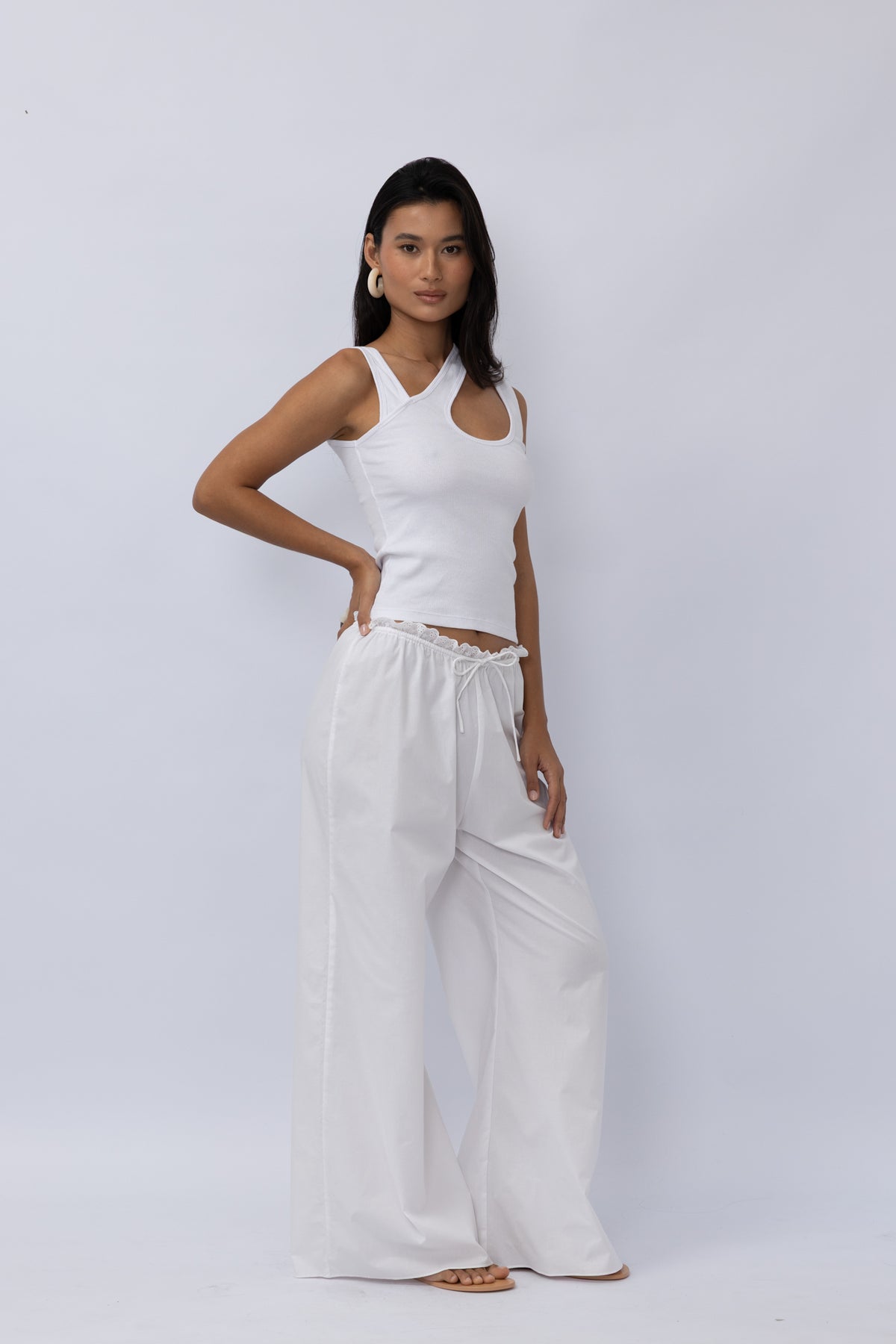Geo Singlet | White