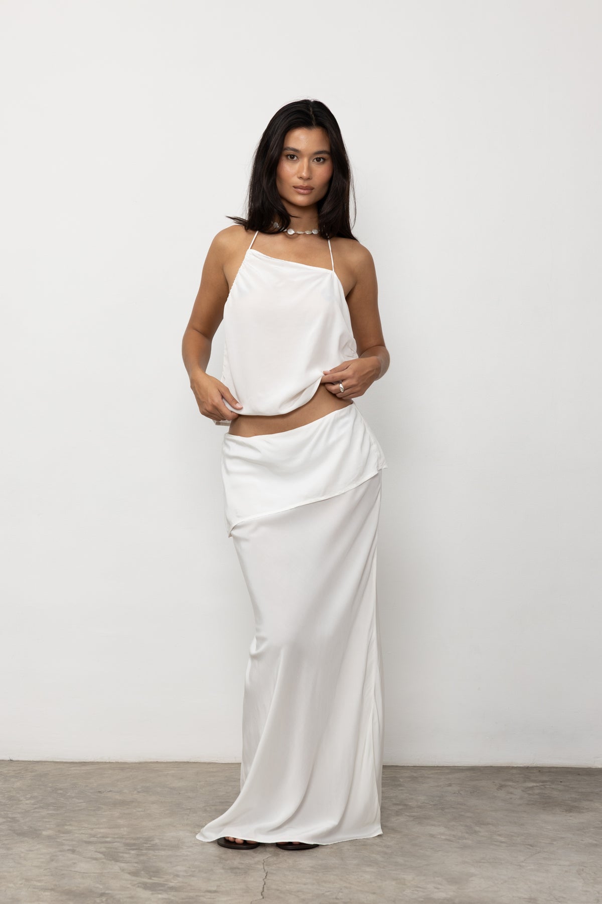 Céline Maxi Skirt | White