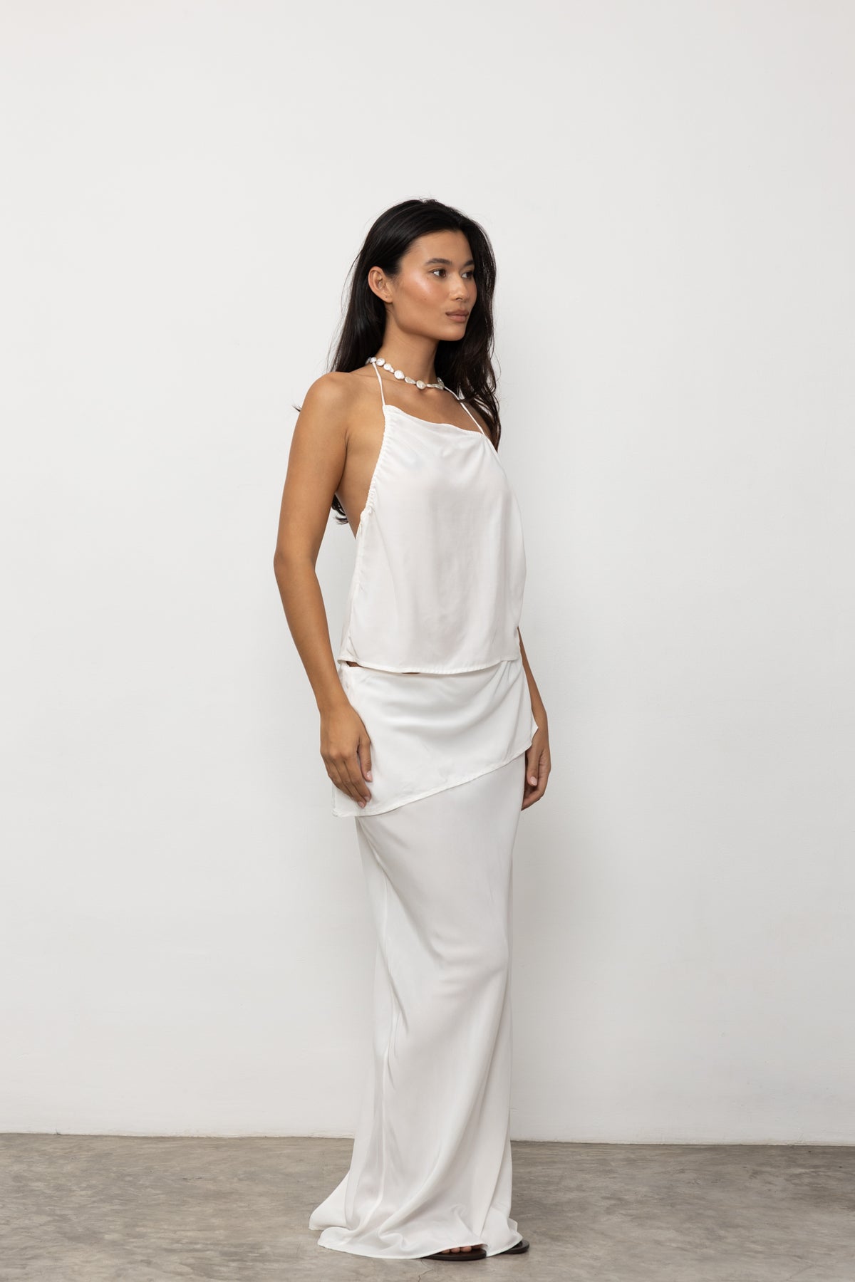 Céline Maxi Skirt | White