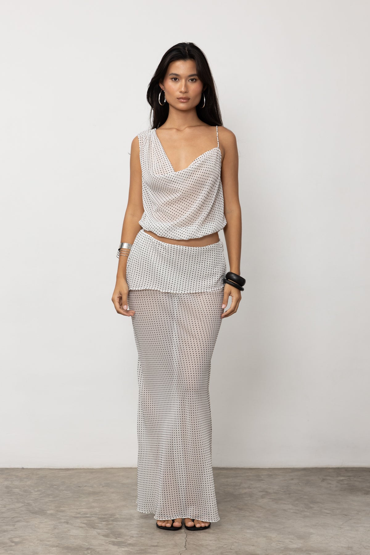 Céline Maxi Skirt | Polkadot